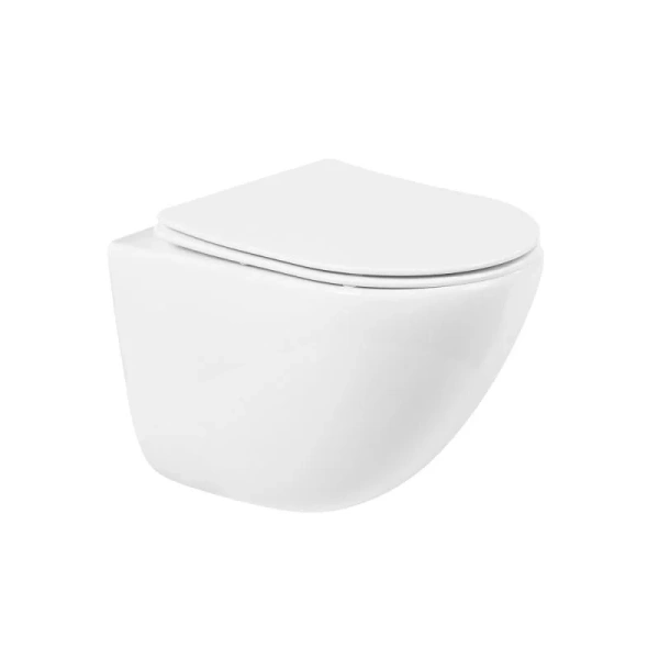 Унитаз с инсталляцией BelBagno Amanda белый BB051CHR/BB051SC/BB002-80/BB005-PR-CHROME (детальная фотография), в наличии