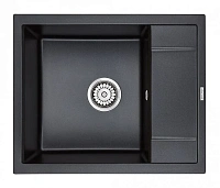Мойка для кухни Paulmark Optimum 60 см черный металлик