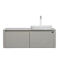 Тумба с раковиной подвесная Black&White Universe 120 см правосторонняя