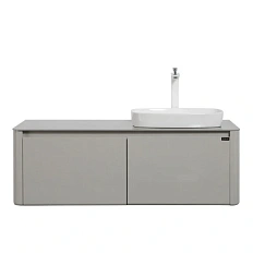 Тумба с раковиной подвесная Black&White Universe 120 см правосторонняя