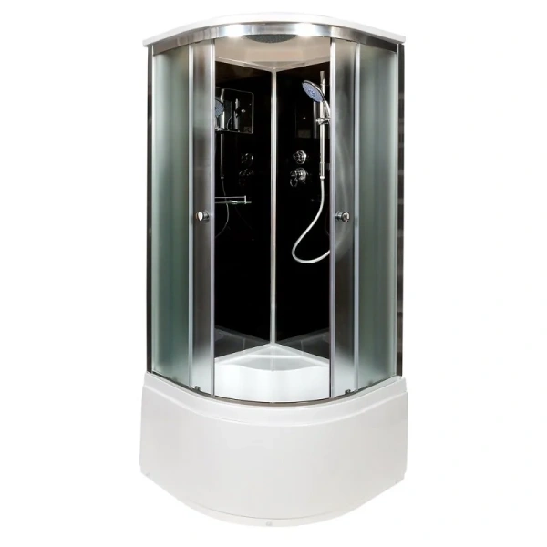 Душевая кабина Deto B 100х100 см с вентиляцией B10SBLACK (детальная фотография), 100х100