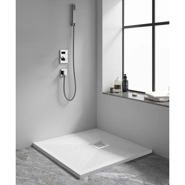 Душевой поддон RGW Stone Tray-W 90x90 см белый 14152099-01-11 (детальная фотография), низкие до 15 см