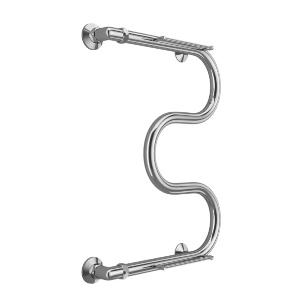 Полотенцесушитель водяной Terminus М-образный 40х60 см с полкой 4620768880377 (детальная фотография), хром