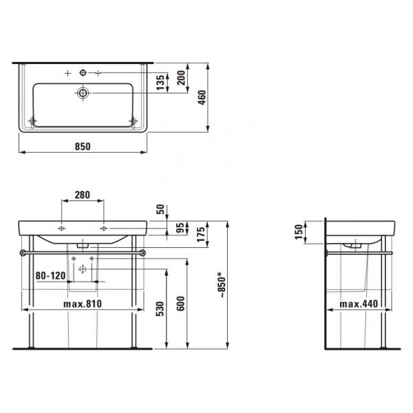 Схема (детальная фотография), подвесные, на полупьедестал, на пьедестал, пристенные