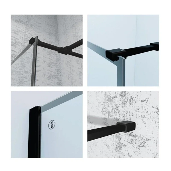 Душевая перегородка IDDIS Slide Walk In 100 см черный SLI8BS1i23 (детальная фотография), 100 см