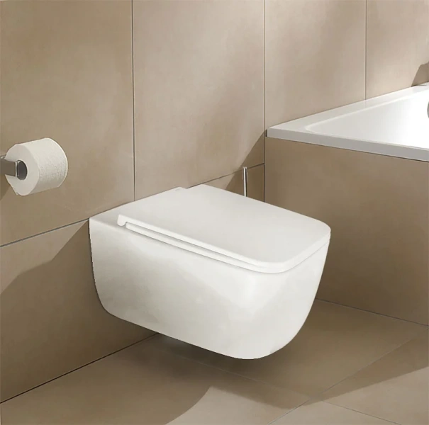 Унитаз подвесной Azario Flavia быстросъемное сиденье AZ-0076-UQ1 (детальная фотография), подвесные