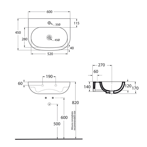 Схема (детальная фотография), подвесные, пристенные
