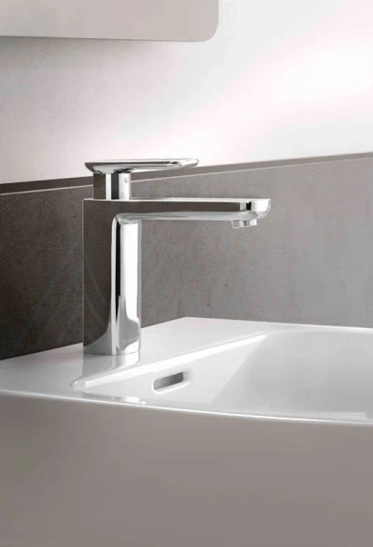 Смеситель для раковины Kludi E2 хром 492970575 (детальная фотография), современные, hi-tech