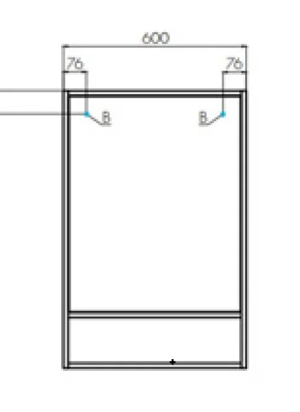 Зеркало Акватон Флай 1A237602FA860 60 см с полочкой (детальная фотография), в наличии, по запросу