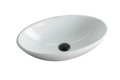 Раковина GID Lago N9021 52 см накладная белая - фото 2