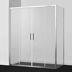 Душевой уголок WasserKRAFT Lippe 150х80 см профиль хром