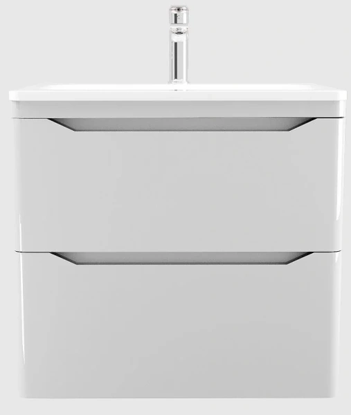 Тумба под раковину подвесная Style Line Марелла Люкс Plus 60 см белый глянец СС-00002405 (детальная фотография)