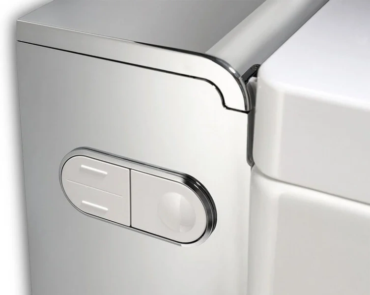 Унитаз подвесной Geberit AquaClean белый/хром 146.214.21.1 (детальная фотография), подвесные, встраиваемые