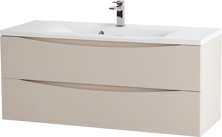 Тумба под раковину подвесная BelBagno Marino 120 см бежевая матовая MARINO-1200-2C-SO-CO-P (детальная фотография)
