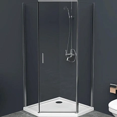 Душевой уголок BelBagno Uno 100x100 см профиль хром