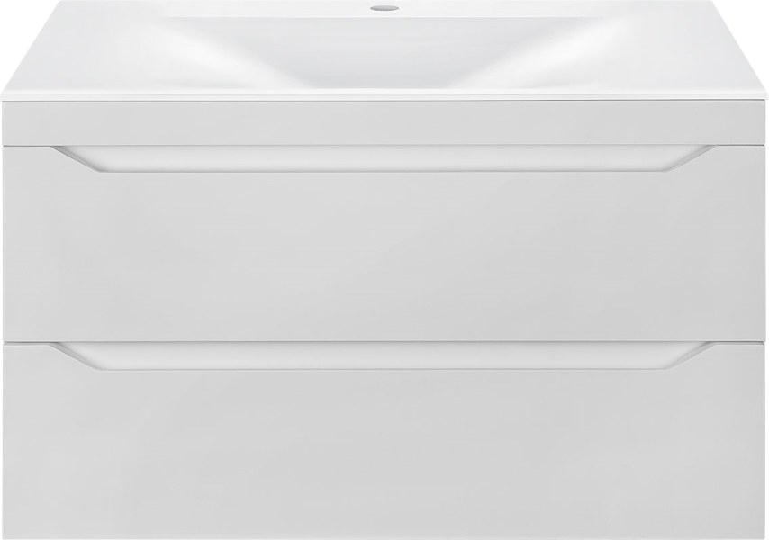 Тумба с раковиной подвесная Vincea Fine VMC-2F800 80,5 см с выдвижными ящиками (детальная фотография)