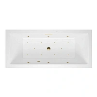 Ванна гидромассажная Excellent Heaven Slim Relax 170 x 75 см, белый/золото, WAEX.HEV17S.RELAX.GL