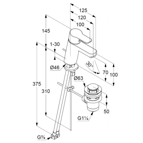 Душевой комплект Kludi Pure&Easy встраиваемый 376300565 (детальная фотография), хром