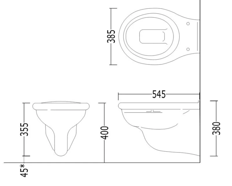 Унитаз подвесной Devon&Devon Etoile IBWCSET, 2IBWCBSET (детальная фотография), фарфор, керамика