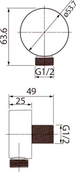Шланговое подключение IDDIS без держателя 004BL00i62 (детальная фотография) index_1