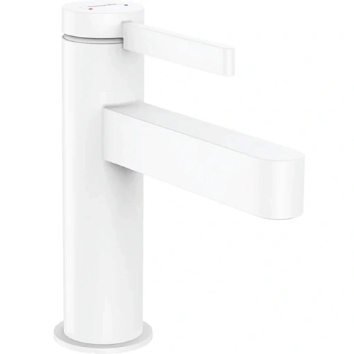 Смеситель для раковины Hansgrohe Finoris белый матовый - фото 2