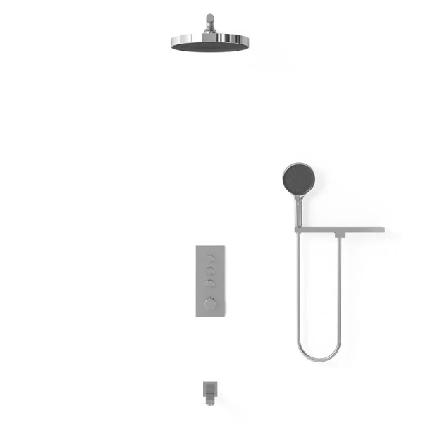 Душевой комплект Vincea встраиваемый, хром VSFW-433TI2RCH (детальная фотография), душевые комплекты, наборы