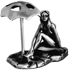 Подставка для зубных щеток, серебро, Art&Max Juno