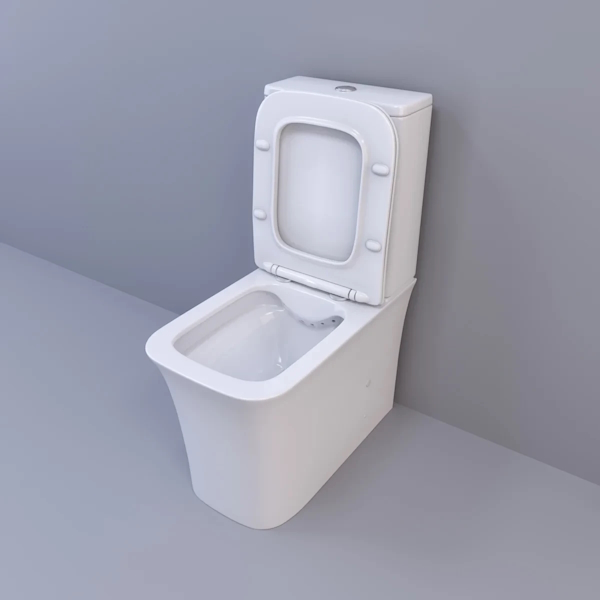 Унитаз компакт Ceruttispa Marmolada белый CT7777 (детальная фотография), белые