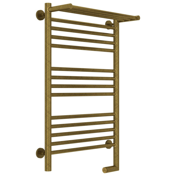 Полотенцесушитель электрический с полкой Сунержа Богема 2.0 800х500 8050 (детальная фотография), лесенка, вертикальные