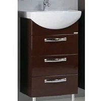 Тумба под раковину напольная Акватон Ария 50Н 50 см коричневая