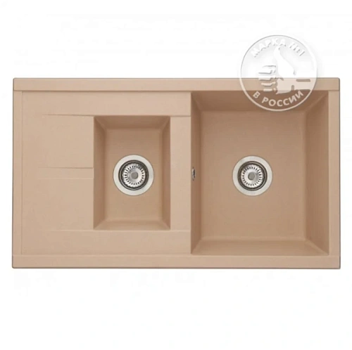 Мойка для кухни Акватон Делия 87 см латте - фото 6