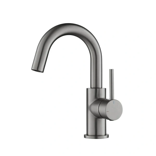 Смеситель для раковины Акватек Европа шлифованный черный хром AQ1307BGM (детальная фотография)