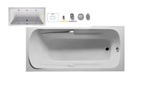 Ванна гидромассажная Riho Future 190 x 90 см, FLOW2 BC3200500000000_FLOW2 (детальная фотография)