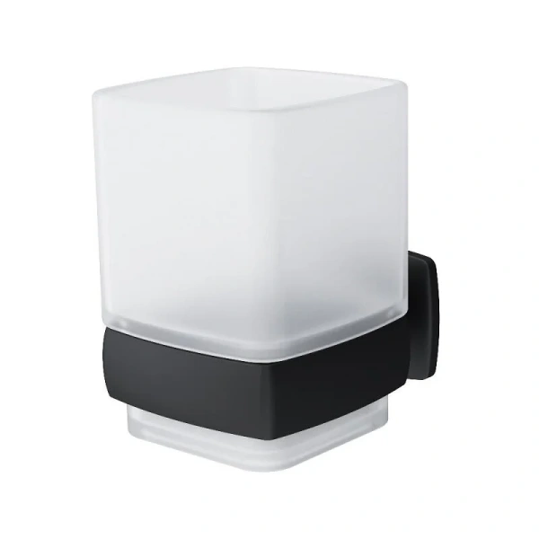 Стеклянный стакан AM.PM Gem черный матовый A9034322 (детальная фотография)