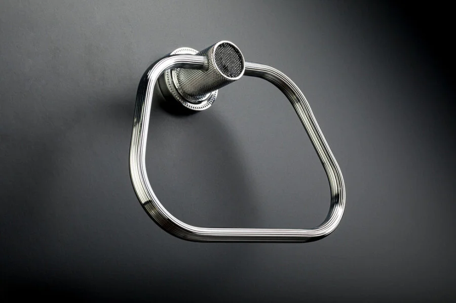 Полотенцедержатель Boheme Royal Cristal хром, прозрачные кристаллы 10925-CR (детальная фотография), хром