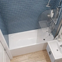 Чугунная ванна Diwo Анапа 170x70 см пристенная на ножках, цвет белый, DA0004/D0017