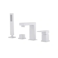 Смеситель для ванны Abber Daheim белый матовый