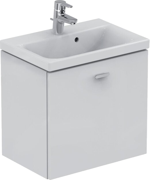 Раковина Ideal Standard Connect Space 55 см с 1-м отверстием под смеситель E136401 (детальная фотография), современные, hi-tech