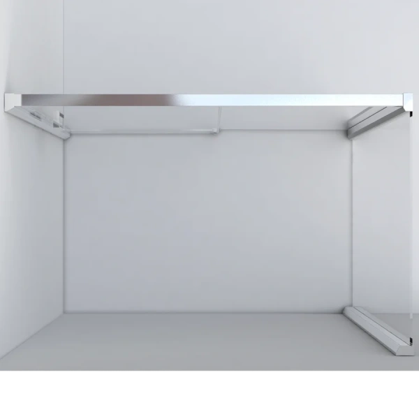 Душевой уголок Vincea Lugano 130x100 см хром VSR-1L1013CL-1 (детальная фотография), стеклянные, угловые, без поддона