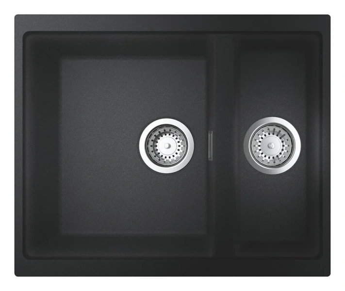 Мойка для кухни Grohe K500 55 см черный гранит 31648AP0 (детальная фотография), черные