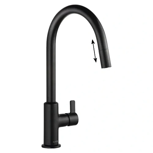 Смеситель для кухни Kludi Bingo Star черный матовый - фото 2