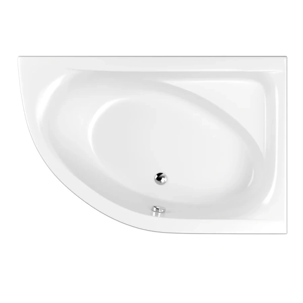 Ванна акриловая Whitecross Aquarella 0109.170110.100, 170 х 110 см, белая, правая (детальная фотография), акриловые