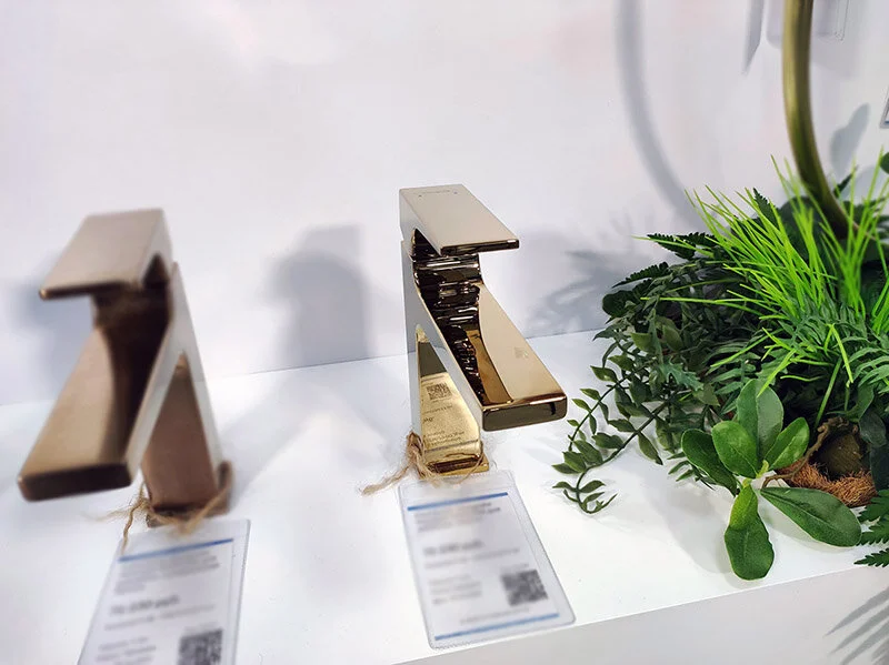 Смеситель для раковины Hansgrohe Metropol полированное золото 32507990 (детальная фотография), современные, hi-tech