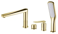 Смеситель для ванны Boheme Venturo золото