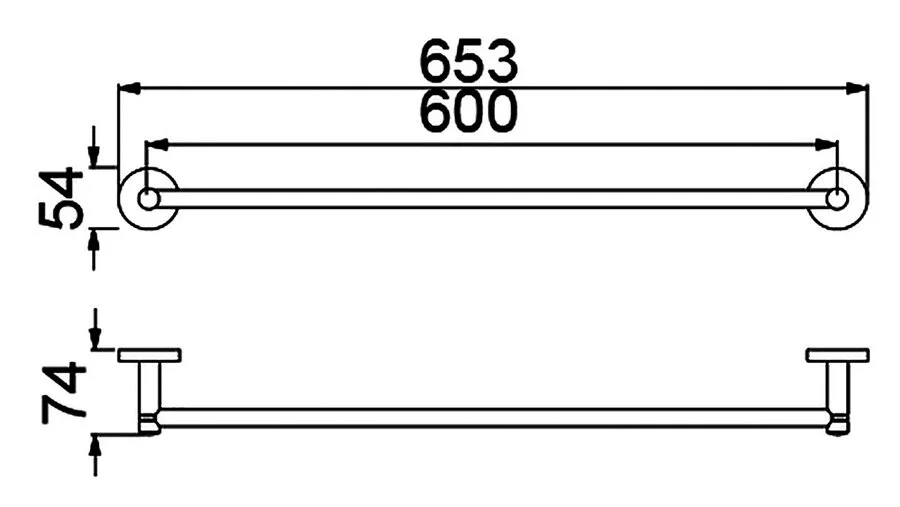 Полотенцедержатель Timo Saona черный 13056/03 (детальная фотография), современные, hi-tech