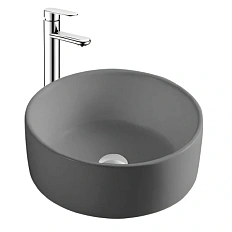 Раковина Акватек 40 см серая матовая