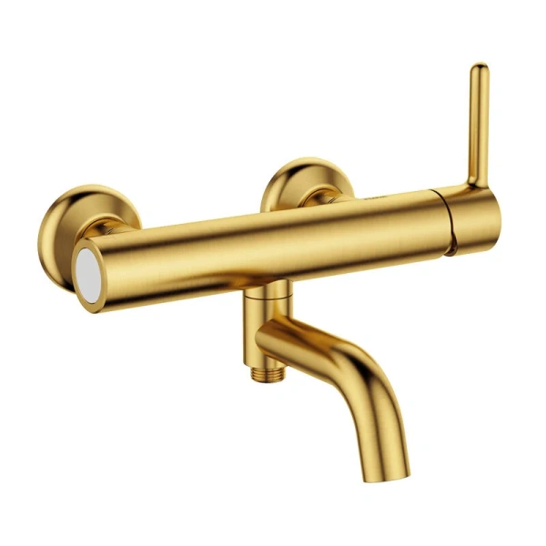 Смеситель для ванны Cezares Eco брашированное золото ECO-VD-BORO (детальная фотография)