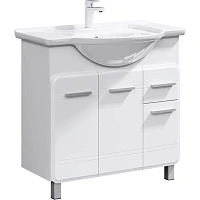 Тумба под раковину напольная Aqwella Корсика 85 см белая