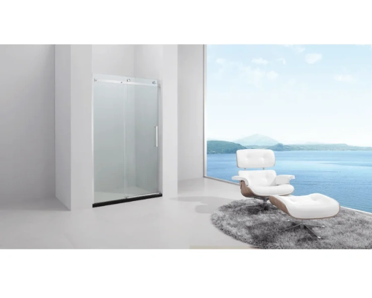 Душевая дверь в нишу Black&White Stellar Wind 120 см стекло прозрачное 2181200 (детальная фотография), современные, hi-tech