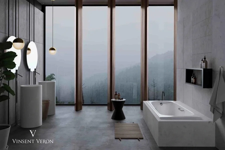 Чугунная ванна Vinsent Veron Concept VCO1407042, 140 x 70 см, цвет белый (детальная фотография), современныe, hi-tech